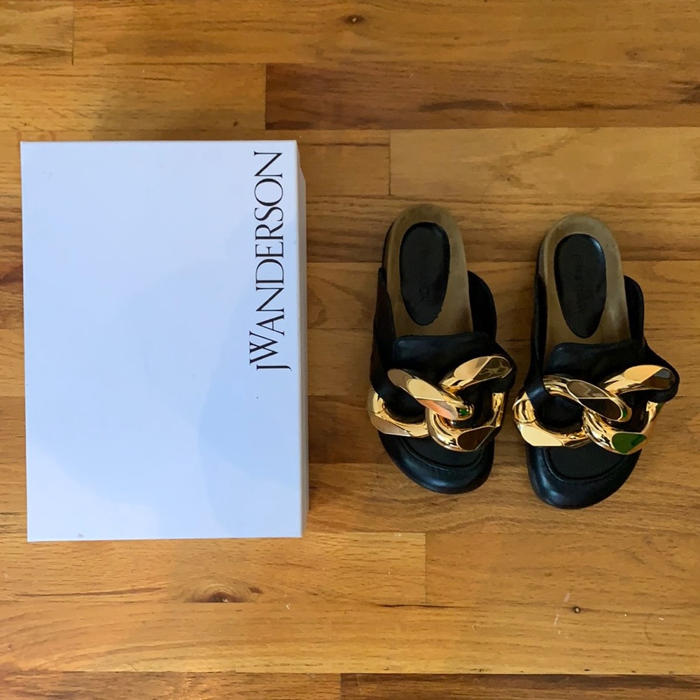JW Anderson black loafers